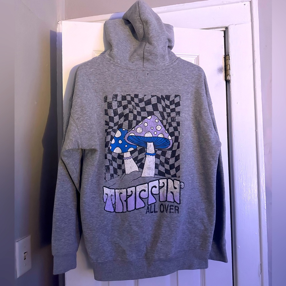 Oversized grey hoodie